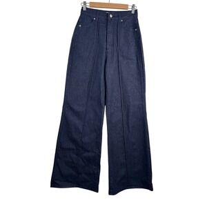 Rolla's Studio Flare Jeans sz 25 Blue High Rise Wide Leg retro boho
